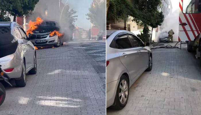 20586305-700x400 Sultangazi'de park halindeki otomobil alev alev yandı!