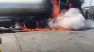 Şırnak’ta akaryakıt yüklü tanker, alev alev yandı