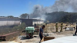 Balıkesir'de yumurta üretim tesisinde çıkan yangın söndürüldü