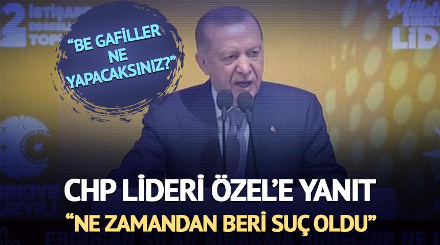Cumhurbaşkanı Erdoğan'dan Özel'in 'Ümmetçi' çıkışına sert yanıt