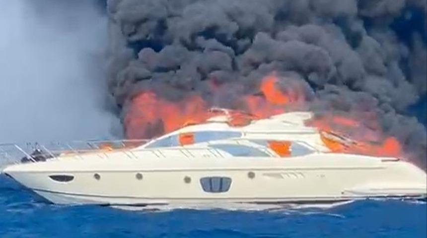 Yer: Muğla! Milyon dolarlık yat alev topuna döndü