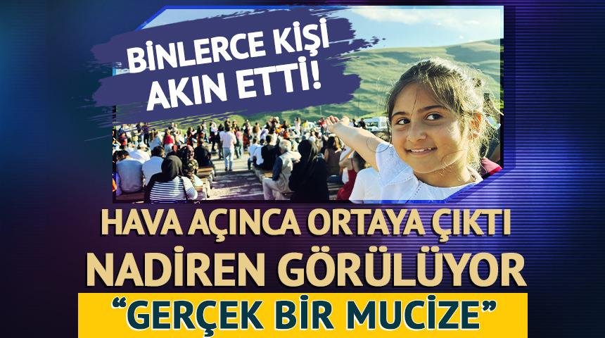 Binlerce kişi bu anı görmek için akın etti! "Gerçek bir mucize"