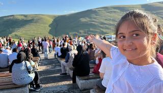 Binlerce kişi bu anı görmek için akın etti! "Gerçek bir mucize"