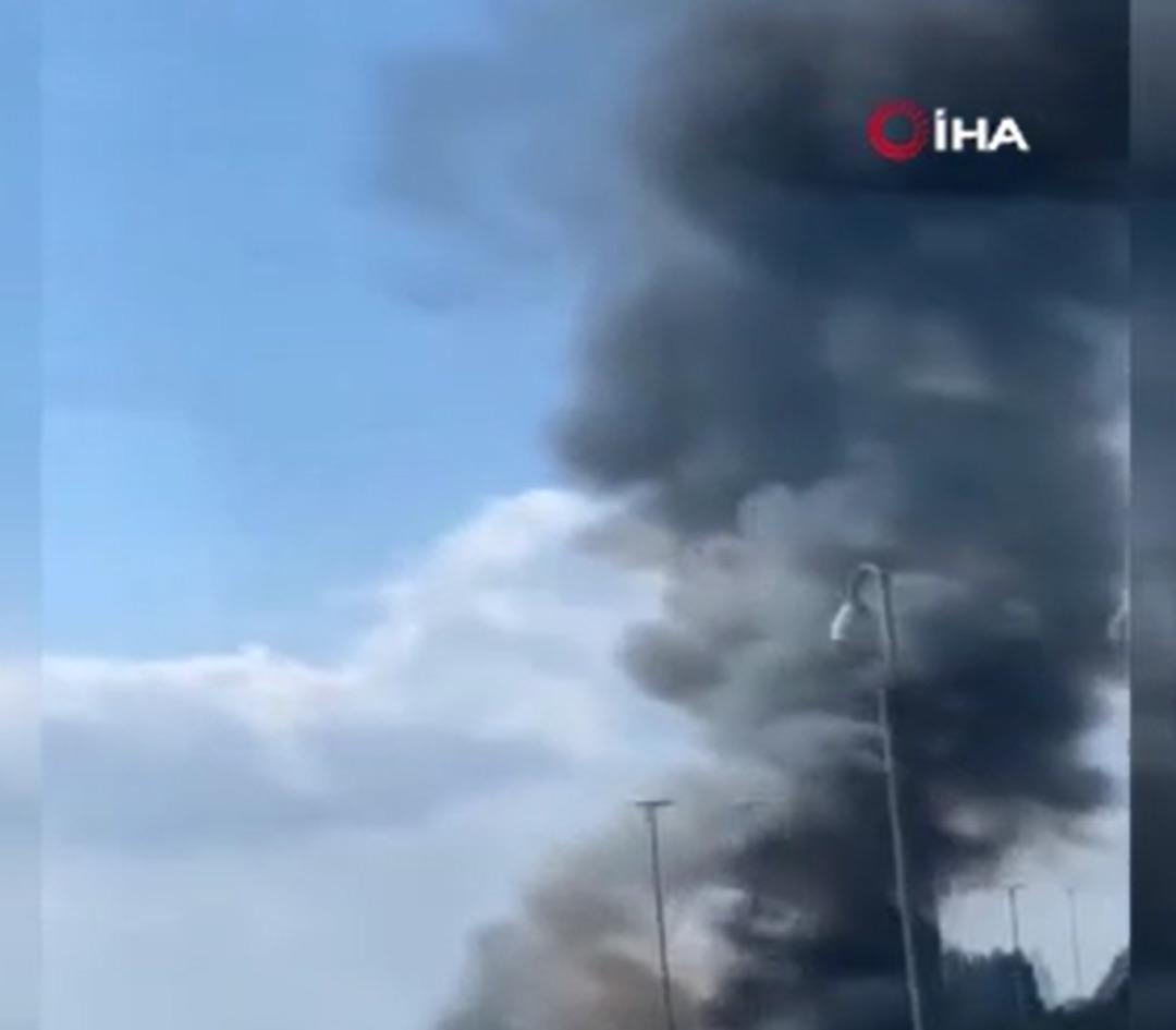 Alev topuna döndü! Londra da özel uçak havalandıktan saniyeler sonra düştü 1