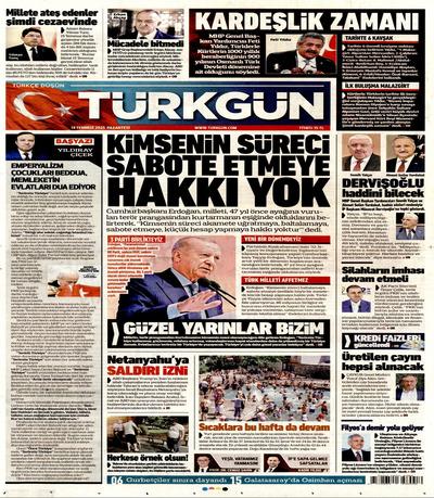 Türkgün
 Gazetesi oku