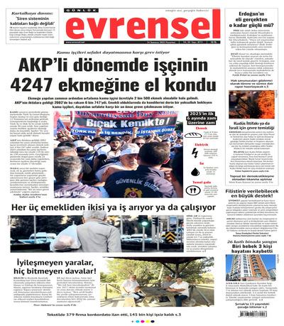Evrensel
 Gazetesi oku