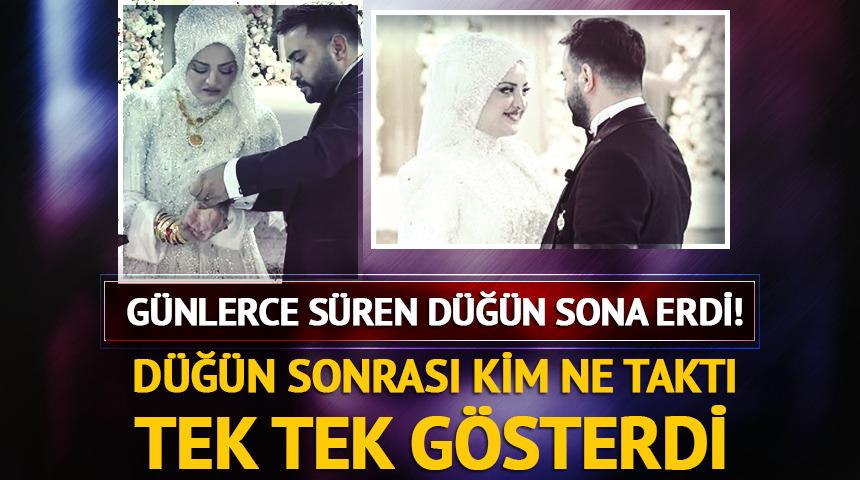 Günlerce süren düğün sona erdi! Düğün sonrası kim ne taktı tek tek gösterdi