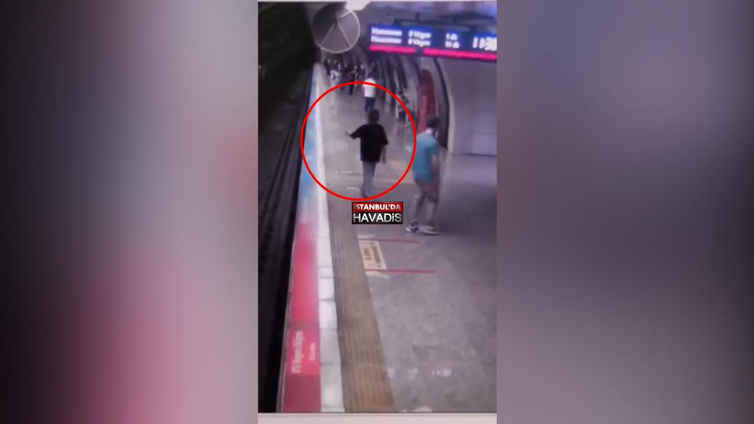 Vezneciler metro istasyonunda intihar! O anlar güvenlik kamerasına yansıdı 1