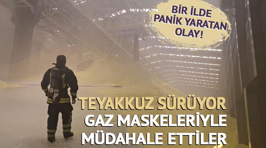 Bir ilde panik yaratan olay! Gaz maskeleriyle müdahale ettiler