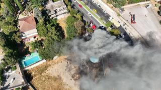 Pendik’te atık su arıtma tesisinde çıkan yangın söndürüldü