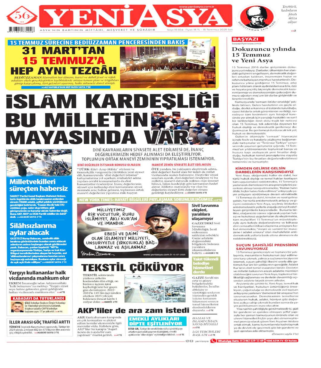 Yeni Asya Gazetesi