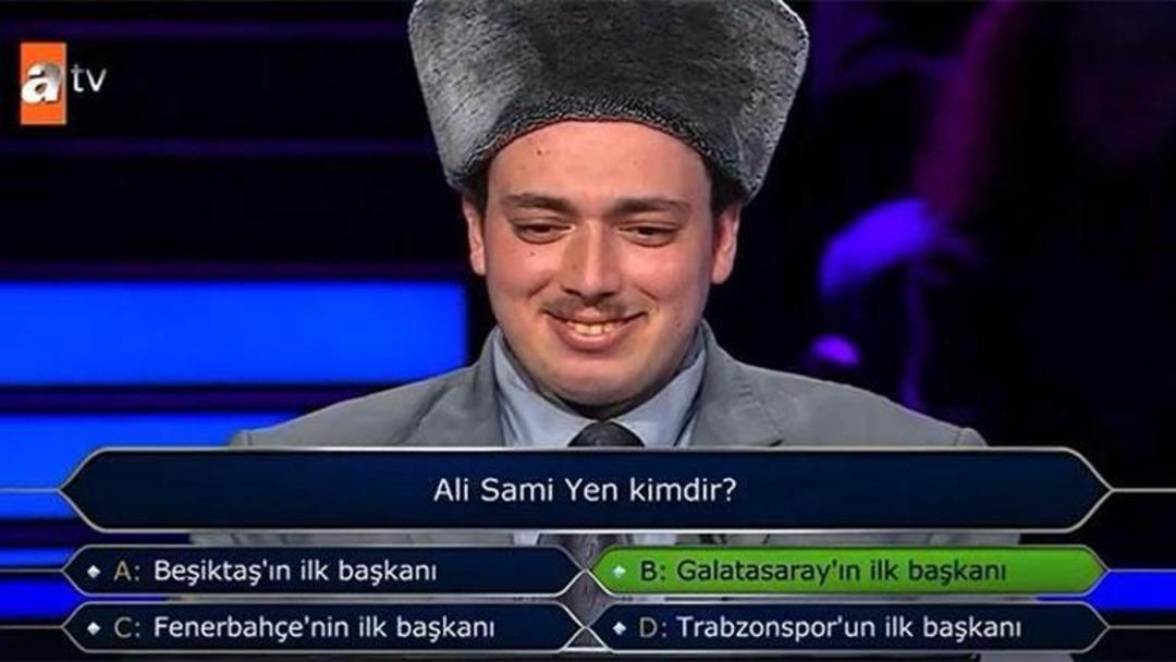Galatasaray Sorusu Ekran Başına Kilitledi! Kim Milyoner Olmak İster de Ali Sami Yen sorusu gündem oldu... 3