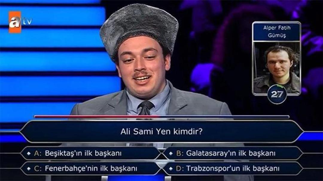 Galatasaray Sorusu Ekran Başına Kilitledi! Kim Milyoner Olmak İster de Ali Sami Yen sorusu gündem oldu... 2