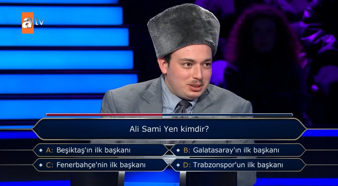 Galatasaray Sorusu Ekran Başına Kilitledi! Kim Milyoner Olmak İster de Ali Sami Yen sorusu gündem oldu... 1