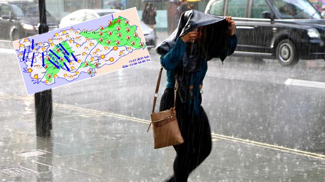 Dikkat! Meteoroloji'den gök gürültülü sağanak uyarısı!
