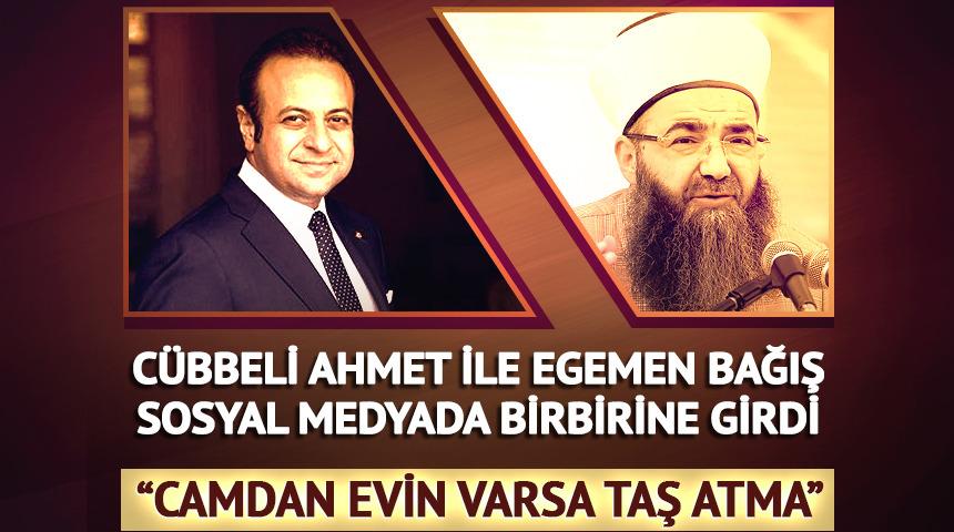 Cübbeli Ahmet ile Egemen Bağış sosyal medyada birbirine girdi