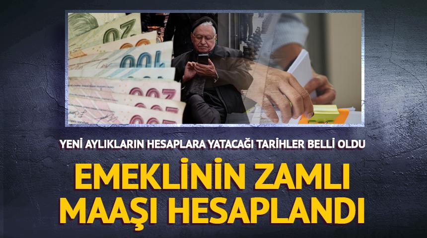 Yeni aylıkların hesaplara yatacağı tarihler belli oldu