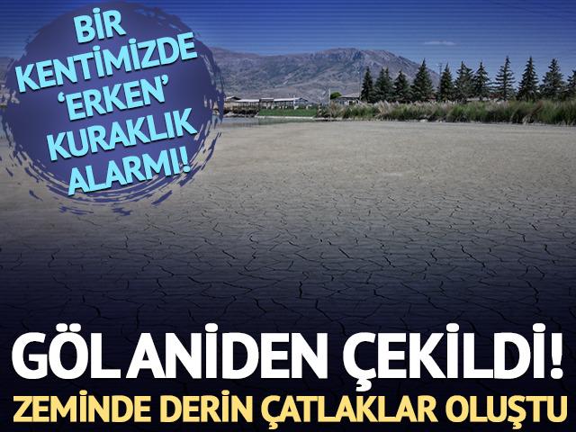 'Erken' kuraklık alarmı! Göl aniden çekildi