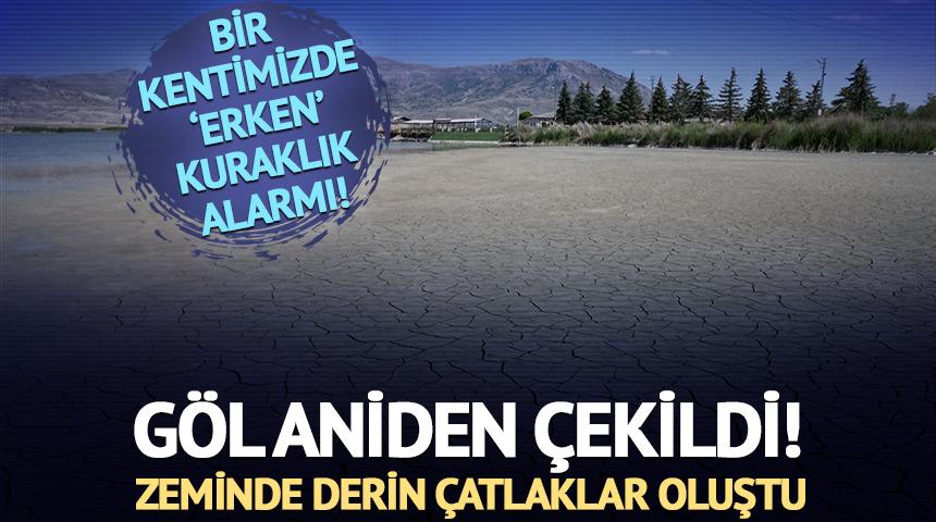 'Erken' kuraklık alarmı! Göl aniden çekildi