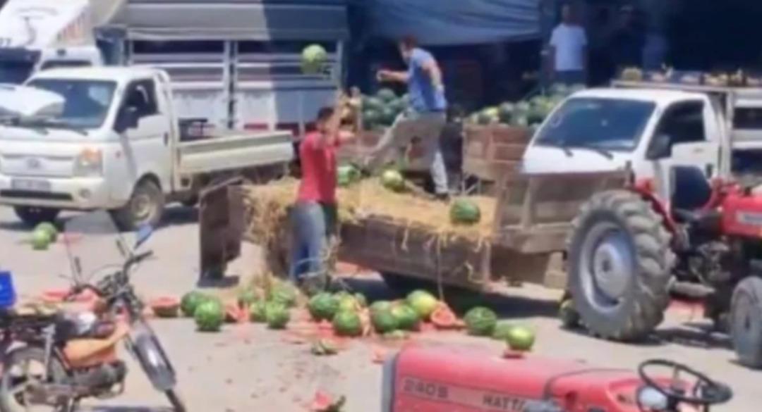Karpuzları yere atıp parçalamışlardı: Çiftçilere rekor ceza gündemde: 34 milyon 400 bin TL! 1