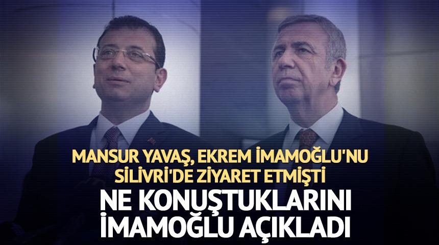 İmamoğlu'ndan Mansur Yavaş'ın ziyareti sonrası paylaşım