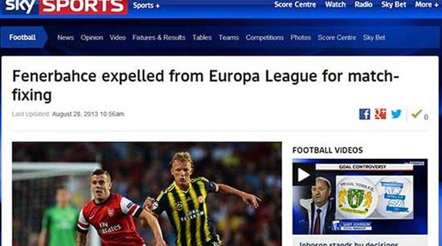 D&uuml;nya Fenerbah&ccedil;e kararını konuşuyor