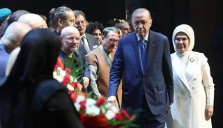 Erdoğan, En Uzun Gece destanının temsilini izledi