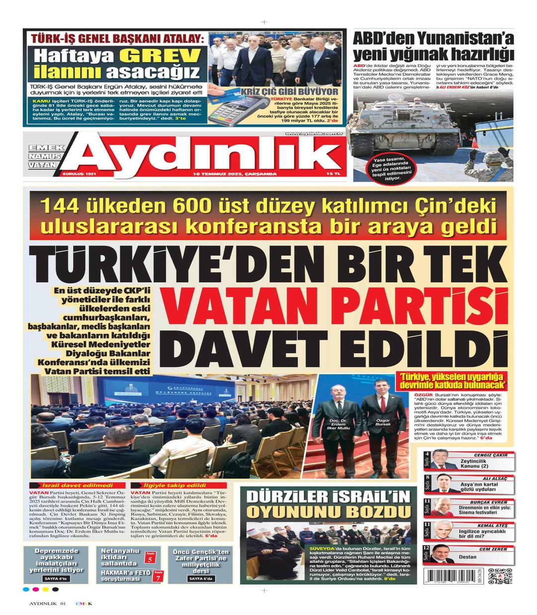 Aydınlık Gazetesi