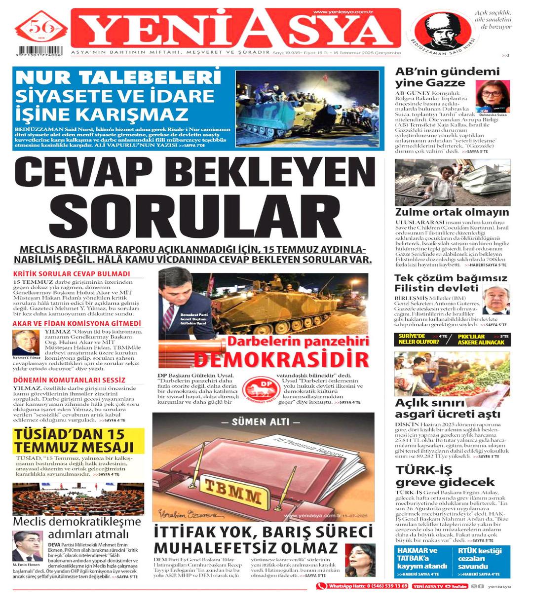 Yeni Asya Gazetesi