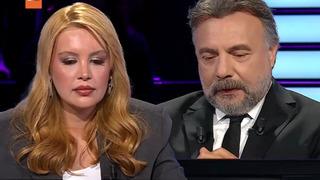 Ünlü futbolcunun eşi Kim Milyoner Olmak İster'e katıldı! 2 bin TL'lik ilk soruda joker kullandı