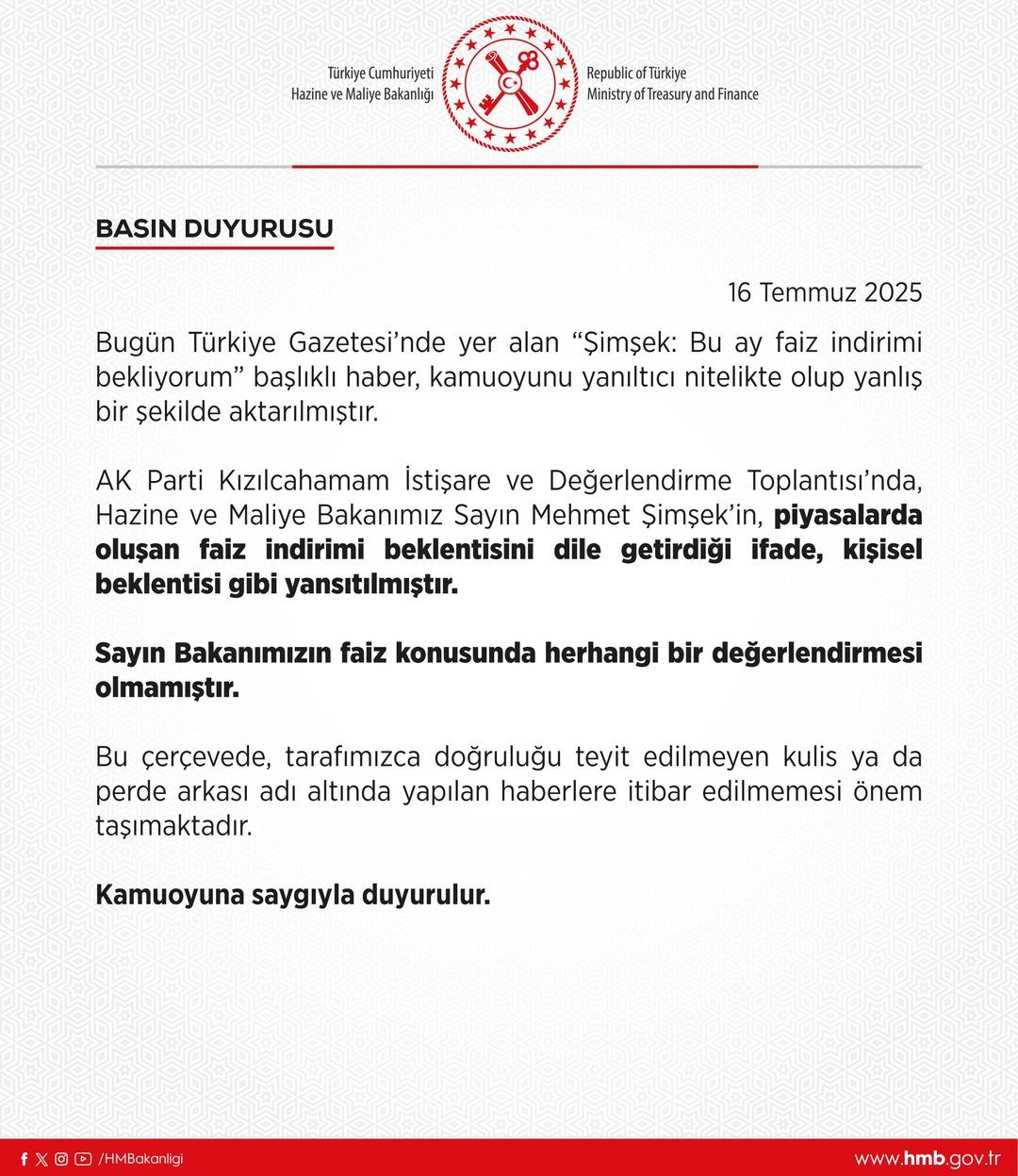 Gözler Merkez Bankası nın kararında! Bakan Şimşek in sözlerine dair iddialara açıklama geldi 3