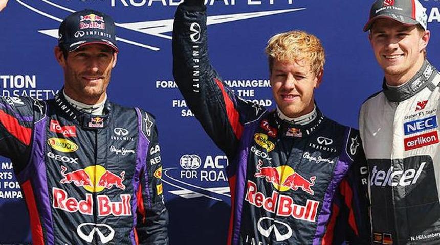 İtalya'da zafer Vettel'in