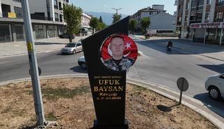 15 Temmuz şehidi Ufuk Baysan'ın adı bu kavşakta yaşatılıyor