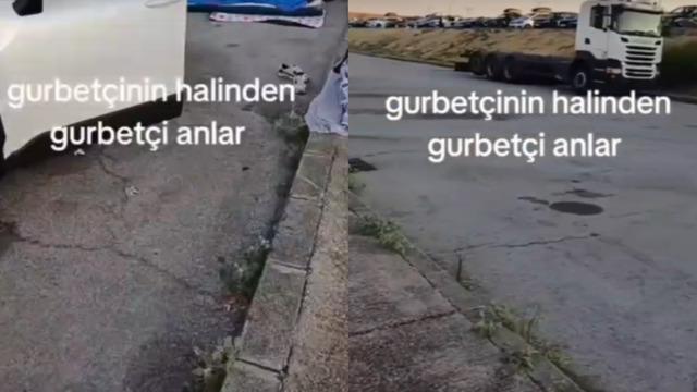 Gurbetçi dramı videosu gündem oldu! Tepki çeken görüntü: "Otel paraları yok mu?"