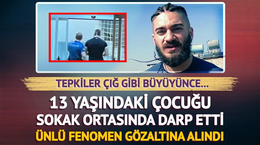 Testo Taylan 13 yaşındaki hayranını darp edince gözaltına alındı!