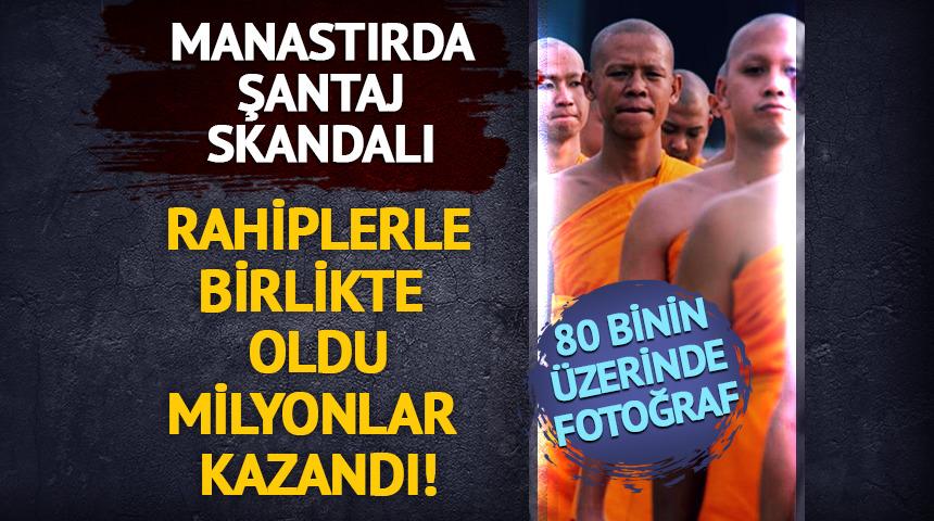 Manastırda skandal! Budist rahiplerle ilişkiye girdi milyonlar kazandı! 80 binin üzerinde fotoğraf...