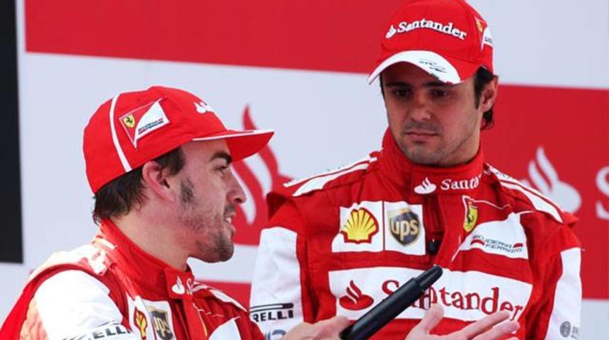 Alonso ve Massa'dan basın toplantısı