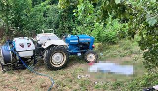 Samsun'da devrilen traktörün sürücüsü hayatını kaybetti