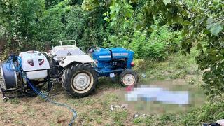 Samsun'da devrilen traktörün sürücüsü hayatını kaybetti