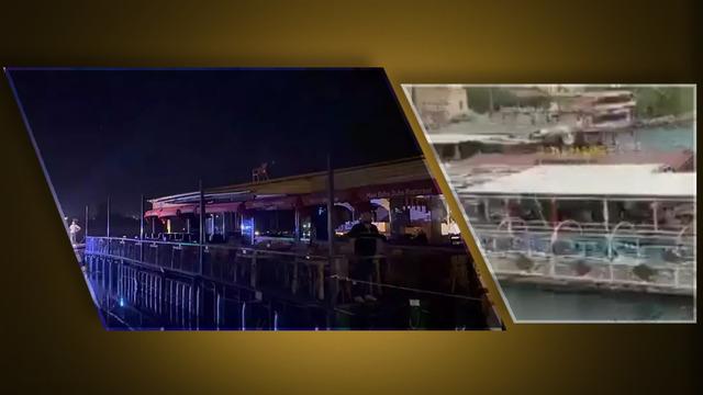 Akılalmaz olay! Fırat Nehri üzerine sabitlenen ve fırtınada halatları kopan restoran akıntıya kapıldı 