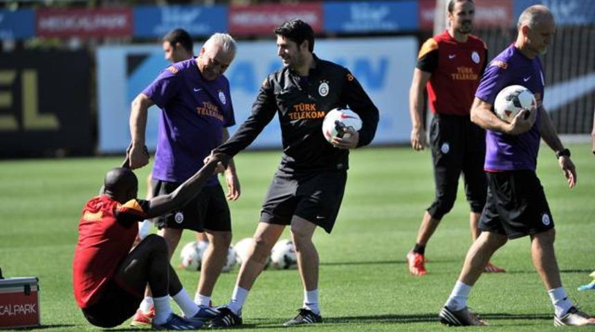 Galatasaray antrenmanında s&uuml;rpriz