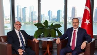 Bakan Fidan, ABD Müslüman Kuruluşlar Konseyi Başkanı Cemal’i kabul etti