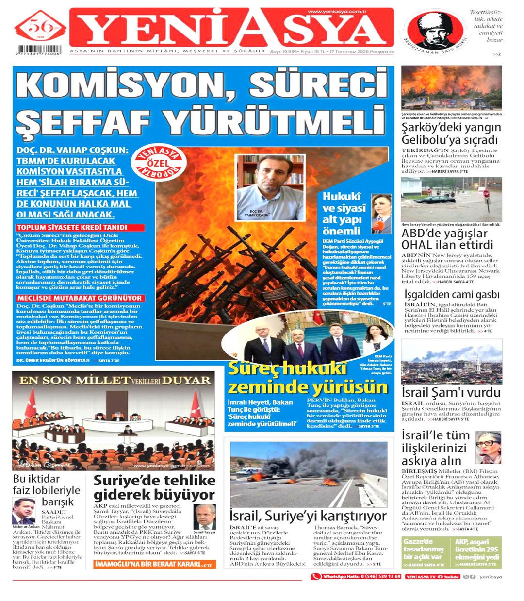 Yeni Asya Gazetesi