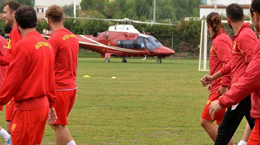 Helikopterle sahaya indi, adres sordu