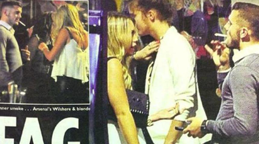 Wilshere sigarayla yakalandı!