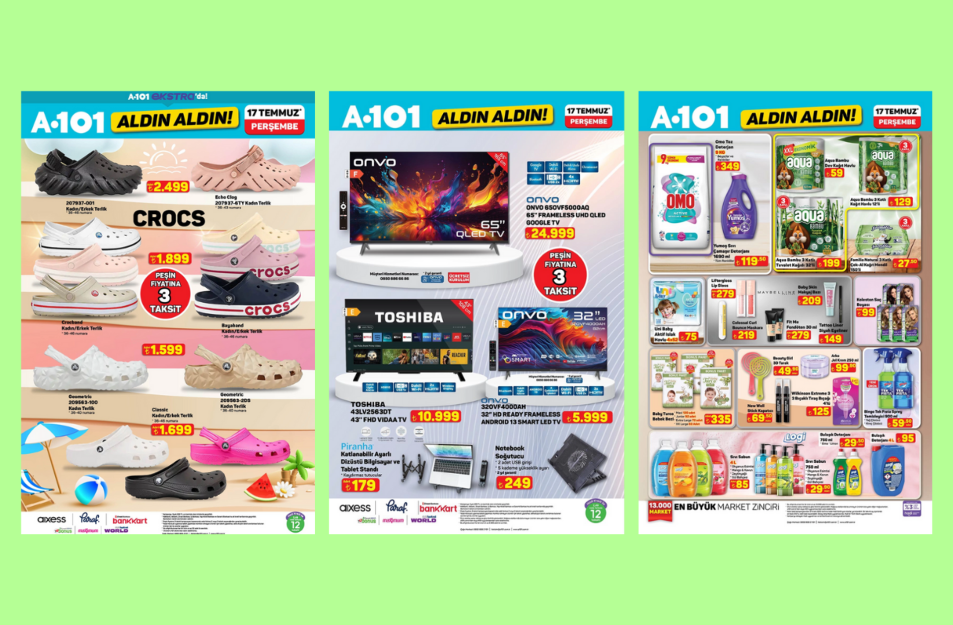 A101'e Crocs terlikler geliyor! İşte 17 Temmuz 2025 A101 Aldın Aldın Kataloğu