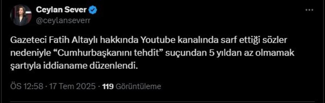 Son dakika | Fatih Altaylı hakkında istenen ceza belli oldu! İddianame hazır: Suçlama "Cumhurbaşkanını tehdit" 2