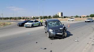 Karaman'da otomobille hafif ticari araç çarpıştı: 1 yaralı