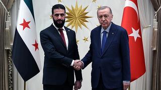 Cumhurbaşkanı Erdoğan, Şara ile görüştü