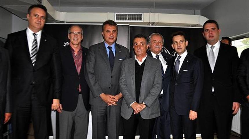 Beşiktaş'ta bayramlaşma törenine İbrahim Toraman da katıldı